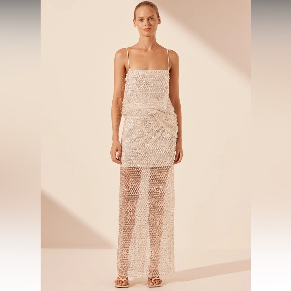 NWT Shona Joy Asteri Set- Maxi Skirt and Cami Set size 4